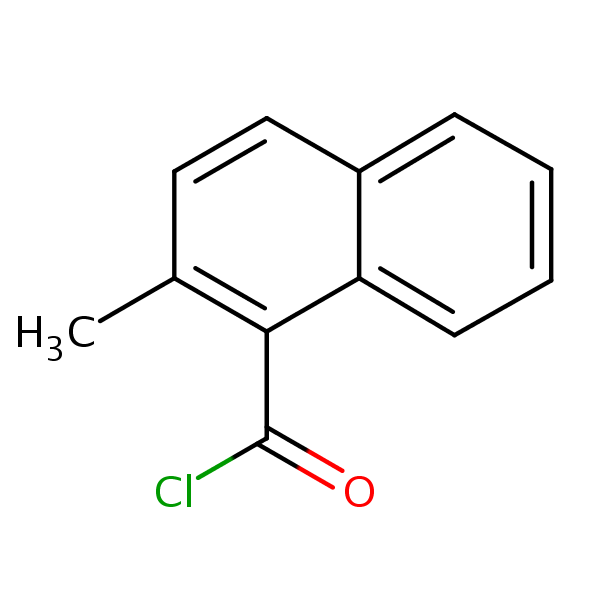 2-Methylnaphthalene-1-carbonyl chloride structural formula
