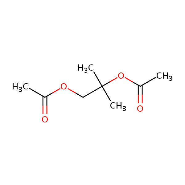 2-Methylpropylene diacetate structural formula