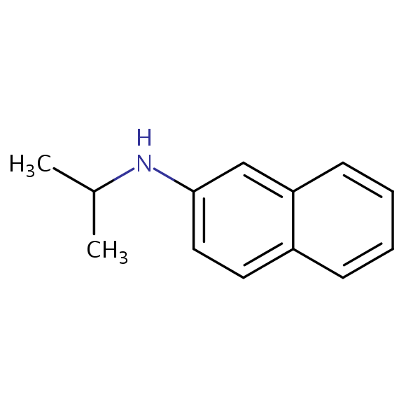 2-Naphthalenamine, N-(1-methylethyl)- structural formula