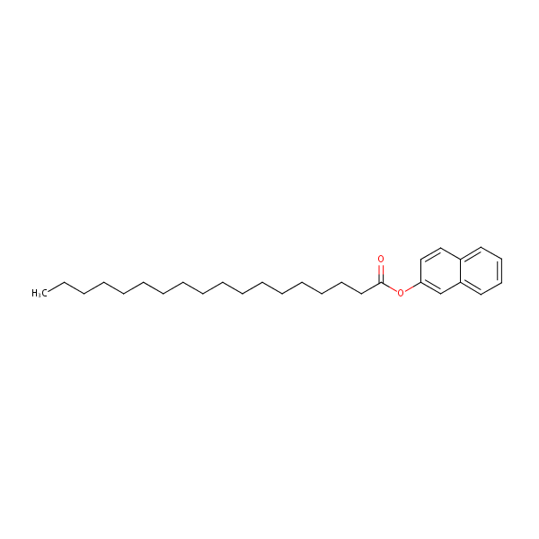 2-Naphthyl stearate structural formula