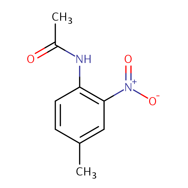 2-Nitro-4-methylacetanilide structural formula