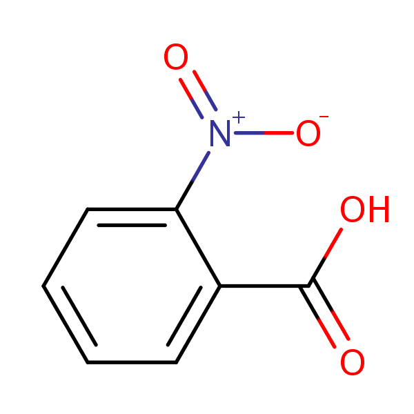 2-Nitrobenzoic acid structural formula
