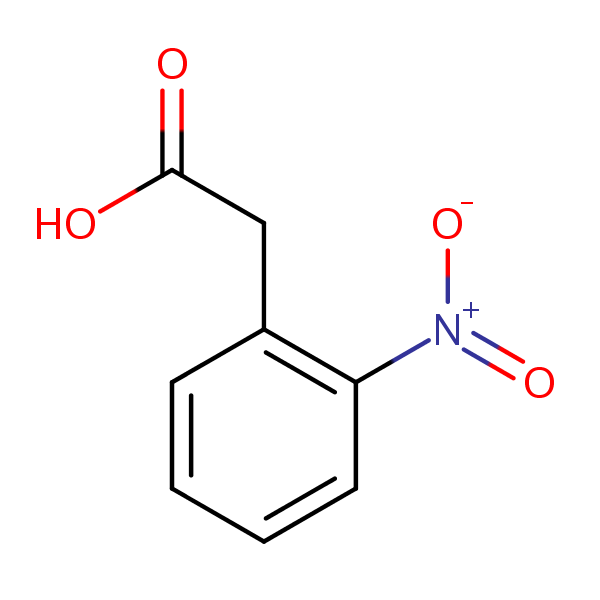 2-Nitrophenylacetic acid structural formula