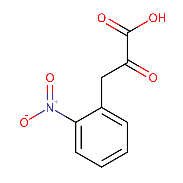 2-Nitrophenylpyruvic acid structural formula
