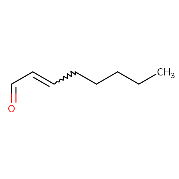 2-Octenal structural formula