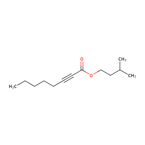 2-Octynoic acid, 3-methylbutyl ester structural formula