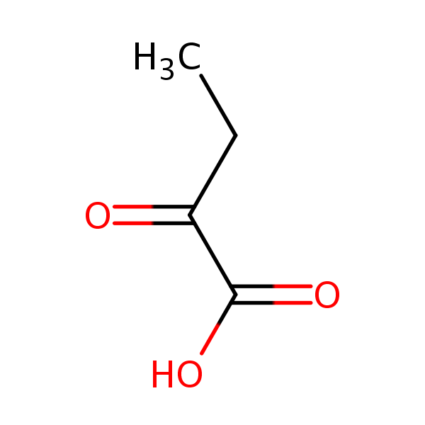 2-Oxobutyric acid structural formula