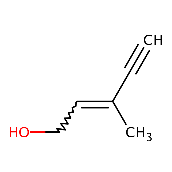 2-Penten-4-yn-1-ol, 3-methyl- structural formula