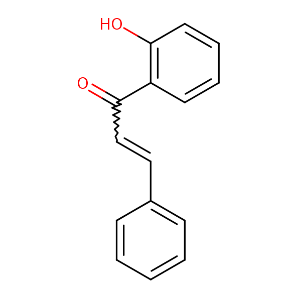 2-Propen-1-one, 1-(2-hydroxyphenyl)-3-phenyl- structural formula