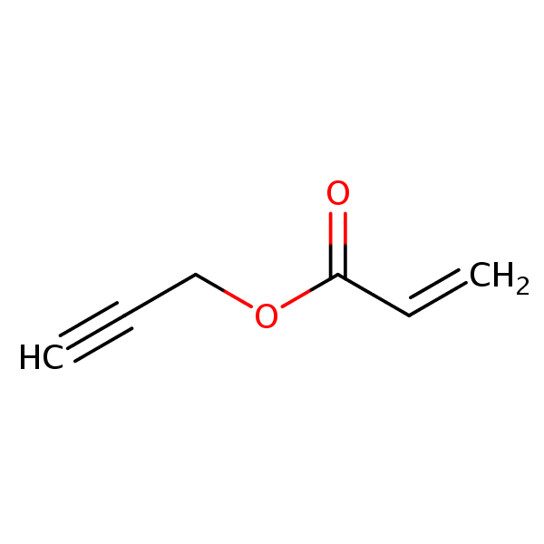 2-Propenoic acid, 2-propynyl ester structural formula