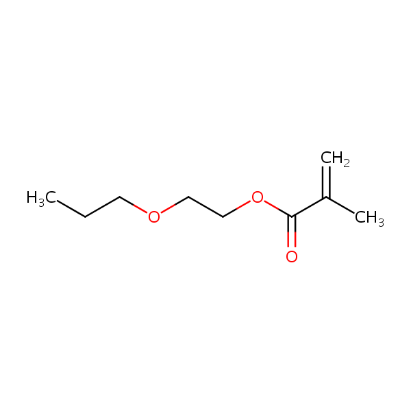 2-Propoxyethyl methacrylate structural formula