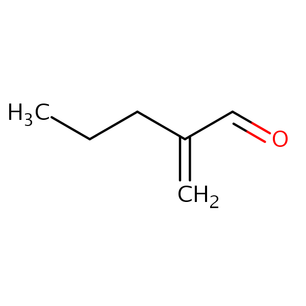 2-Propylacrolein structural formula