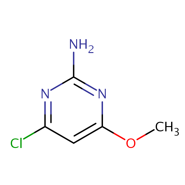 2-Pyrimidinamine, 4-chloro-6-methoxy- structural formula