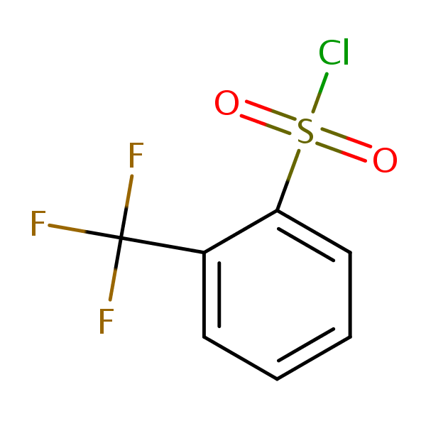 2-Trifluoromethylbenzenesulphonyl chloride structural formula