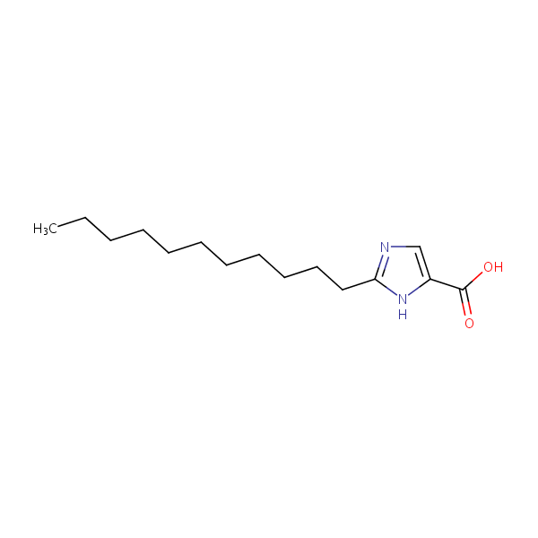 2-Undecyl-1H-imidazole-4-carboxylic acid structural formula