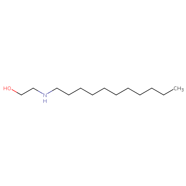 2-(Undecylamino)ethanol structural formula