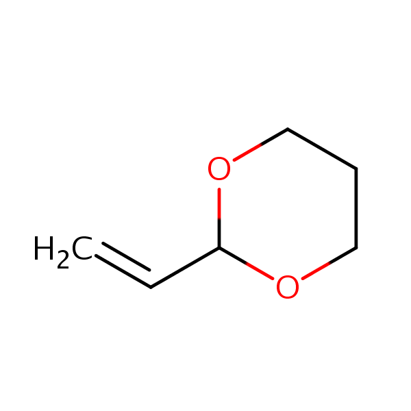 2-Vinyl-1,3-dioxane structural formula