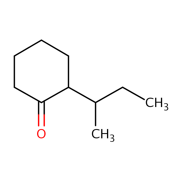 2-sec-Butylcyclohexanone structural formula