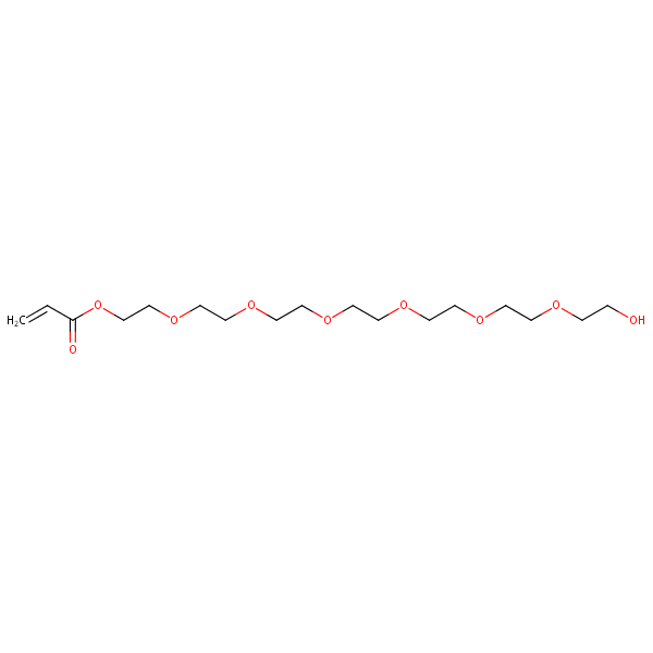 20-Hydroxy-3,6,9,12,15,18-hexaoxaicosyl acrylate structural formula