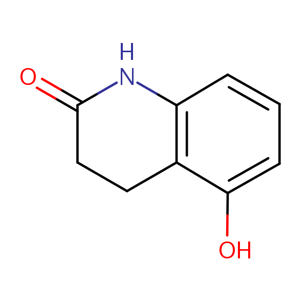 2(1H)-Quinolinone, 3,4-dihydro-5-hydroxy- structural formula