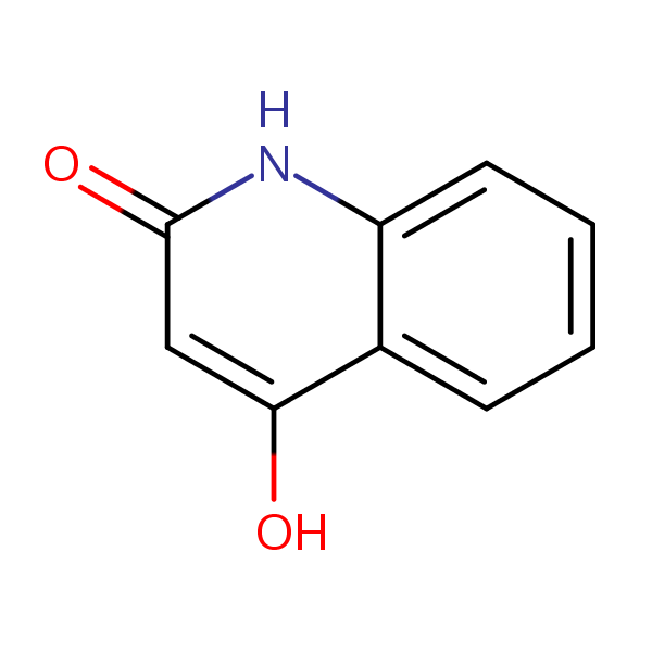 2(1H)-Quinolinone, 4-hydroxy- structural formula
