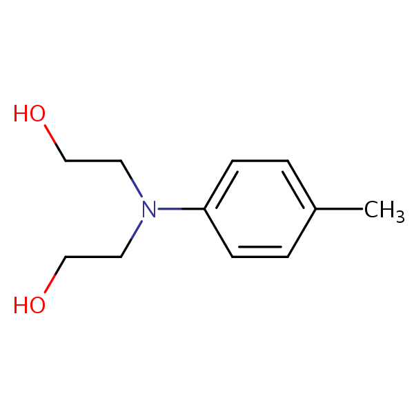 2,2’-[(4-Methylphenyl)imino]diethanol structural formula