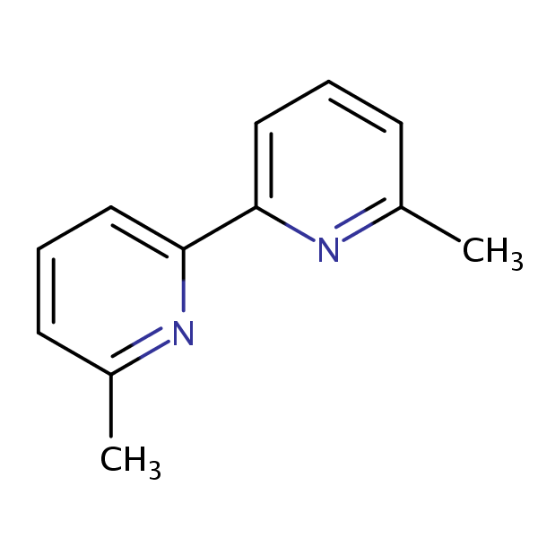 2,2’-Bipyridine, 6,6’-dimethyl- structural formula