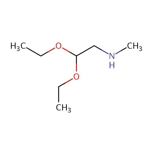 (2,2-Diethoxyethyl)methylamine structural formula