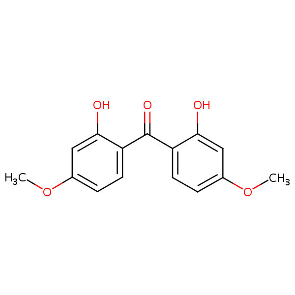 2,2’-Dihydroxy-4,4’-dimethoxybenzophenone structural formula