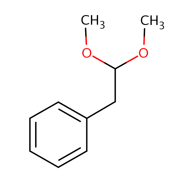 (2,2-Dimethoxyethyl)benzene structural formula