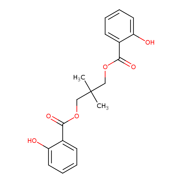 2,2-Dimethyl-1,3-propanediyl disalicylate structural formula