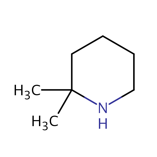 2,2-Dimethylpiperidine structural formula