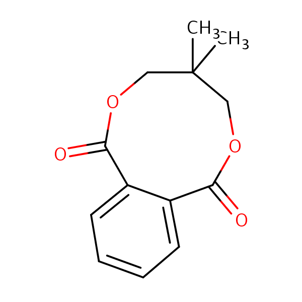 2,2-Dimethylpropane-1,3-diyl phthalate structural formula