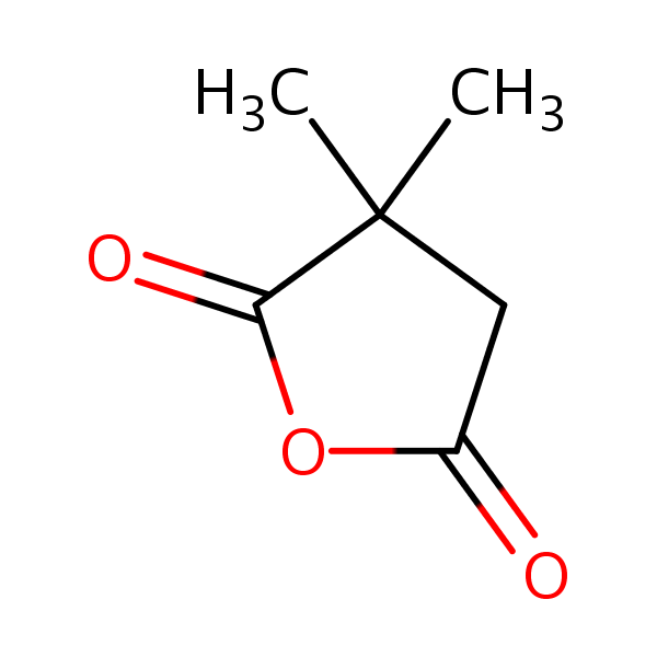 2,2-Dimethylsuccinic anhydride structural formula
