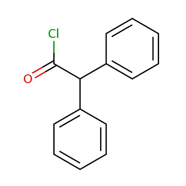 2,2-Diphenylacetyl chloride structural formula