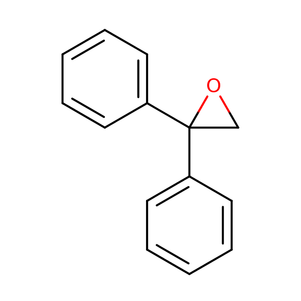2,2-Diphenyloxirane structural formula