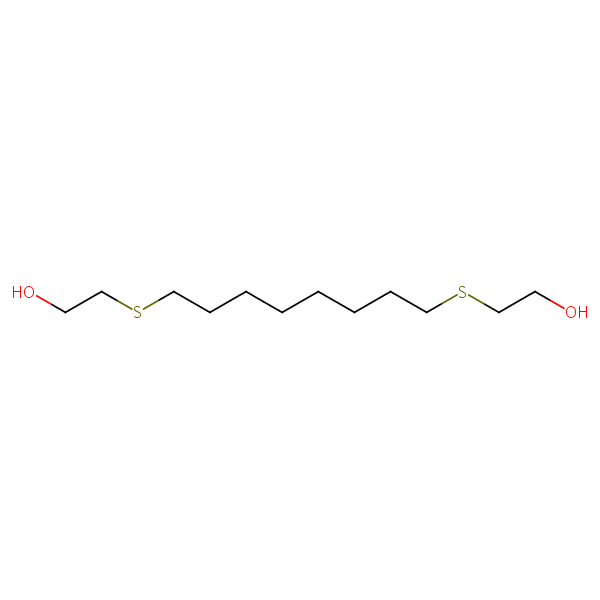 2,2’-(Octane-1,8-diylbis(thio))bisethanol structural formula