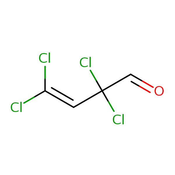 2,2,4,4-Tetrachloro-3-butenal structural formula