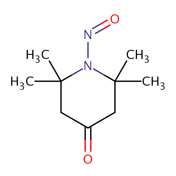 2,2,6,6-Tetramethyl-1-nitroso-4-piperidone structural formula