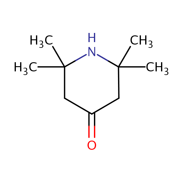 2,2,6,6-Tetramethyl-4-piperidone structural formula