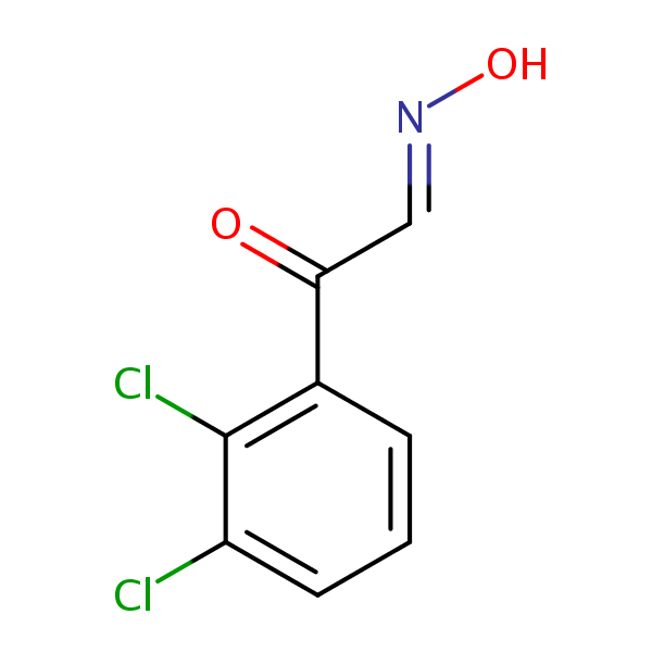 2,3-Dichloro-alpha-oxobenzeneacetaldehyde aldoxime structural formula
