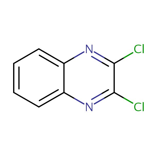 2,3-Dichloroquinoxaline structural formula