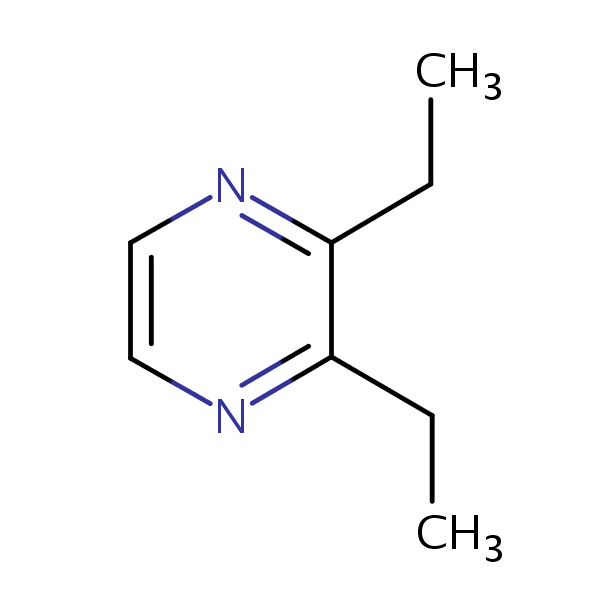 2,3-Diethylpyrazine structural formula