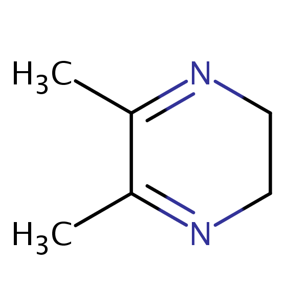2,3-Dihydro-5,6-dimethylpyrazine structural formula