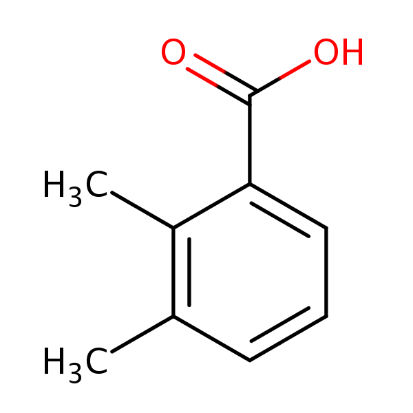 2,3-Dimethylbenzoic acid structural formula