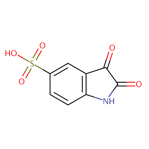 2,3-Dioxo-5-indolinesulfonic acid structural formula