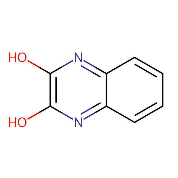 2,3-Quinoxalinedione, 1,4-dihydro- structural formula