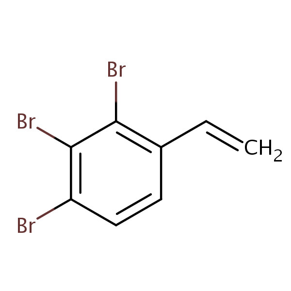 2,3,4-Tribromostyrene structural formula
