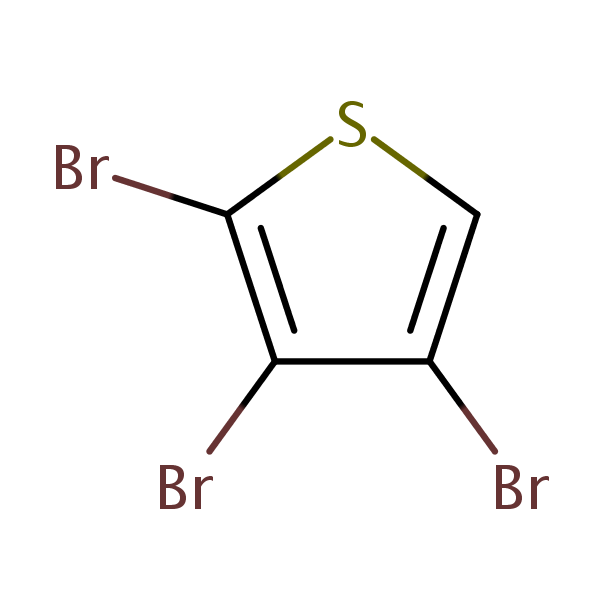 2,3,4-Tribromothiophene structural formula