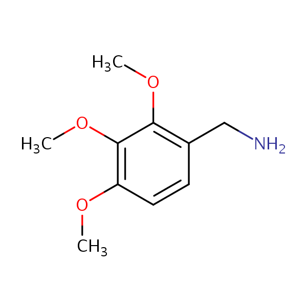 2,3,4-Trimethoxybenzylamine structural formula